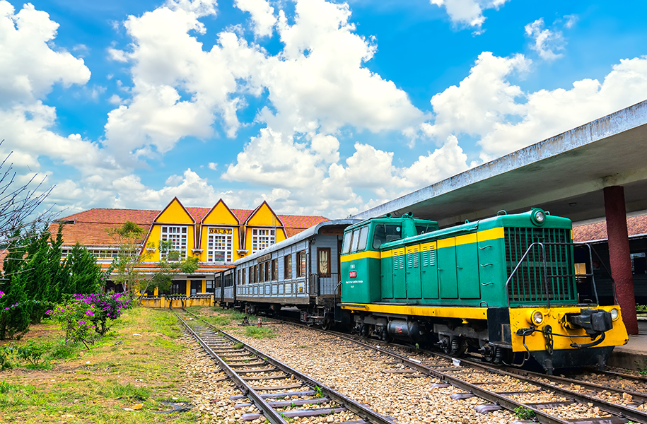 Da Lat Train Station with Man Nguyen Private Vietnam Tour Packages