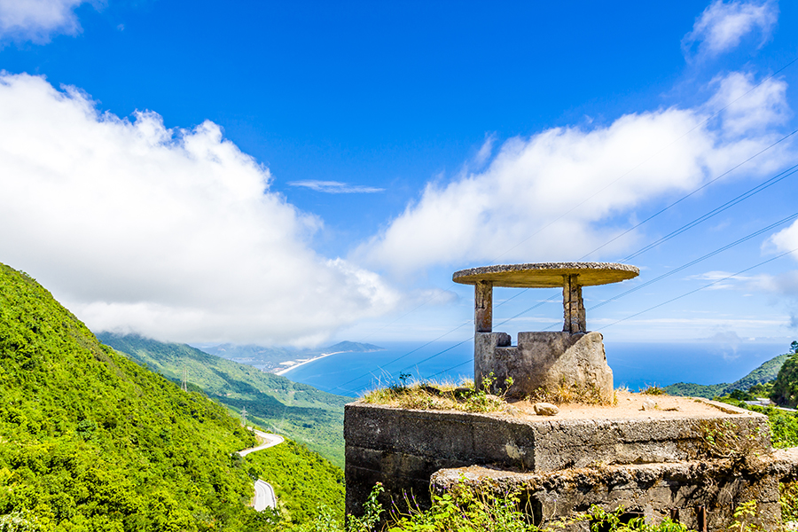 View point on Hai Van pass with Man Nguyen Private Vietnam Tour Packages
